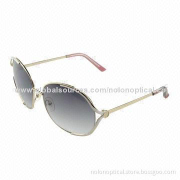 Fashionable Metal Sunglasses with Metal Trim for Women, Polarized Lens, OEM/ODM Orders Welcomed